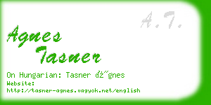 agnes tasner business card